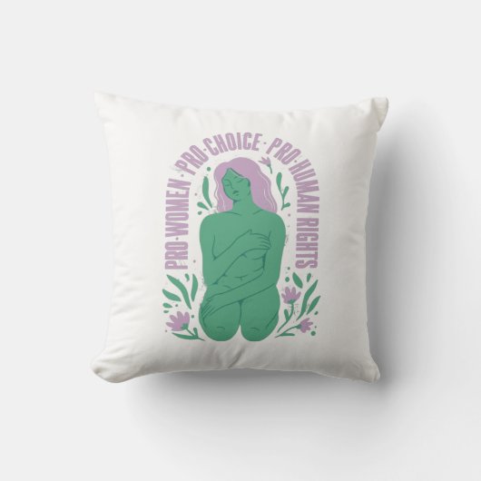 Pro Women Pro Choice Pro人権 クッション (正面)