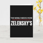 Pro Zelensky The World Needs More Zelensky's Suppo カード (黄色い花)