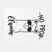 Probのラマを冷却しないで下さい フリースブランケット (正面(横))