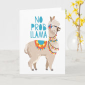 Probのラマ無し カード (黄色い花)