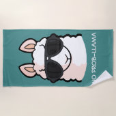 Probラマ無し ビーチタオル (正面)