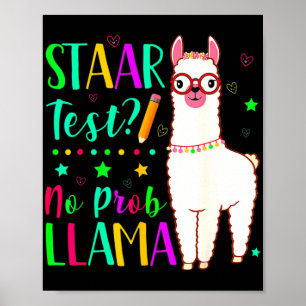 Prob Llama先生おもしろい試験テスト日なし ポスター
