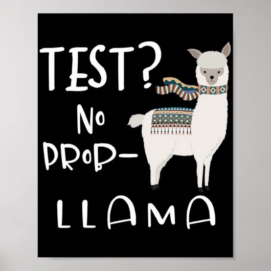- Prob-llama試験先生教育者おもしろいなし ポスター (正面)