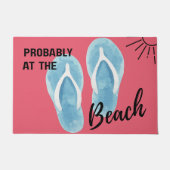 Probably at the Beach Tropical Coastal Doormat ドアマット (正面)