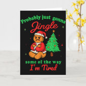 Probably Just Going To Jingle Some Of The Way Chri カード (黄色い花)