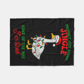 Probably Just Gonna Jingle I’m Tired Lazy Christma フリースブランケット (正面(横))