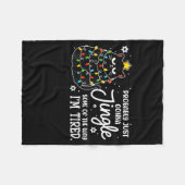 Probably Just Gonna Jingle Some Of The Way Tired C フリースブランケット (正面(横))