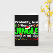 Probably Just Gonna Jingle Some Pjs Christmas Xmas カード (黄色い花)