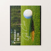 Probably on the Golf Course Golf Lovers ジグソーパズル (縦)