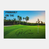 Probably on the Golf Course Golf Lovers ドアマット (正面)