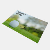 Probably on the Golf Course Golf Lovers Doormat ドアマット (アングル)