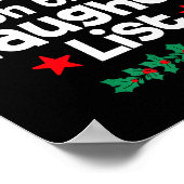 Probably On The Naughty List Funny Christmas Desig ポスター (角)