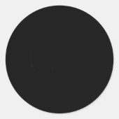 Probably Overstimulated,checkers Funny Gift Men, W ラウンドシール (正面)