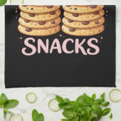 Probably Thinking About Snacks Funny  Cute Kitchen キッチンタオル (折り畳み)