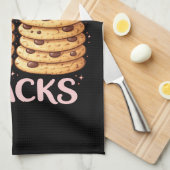 Probably Thinking About Snacks Funny  Cute Kitchen キッチンタオル (四つ折り)