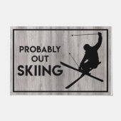 Probaly Out Skiing Simple ドアマット (正面)
