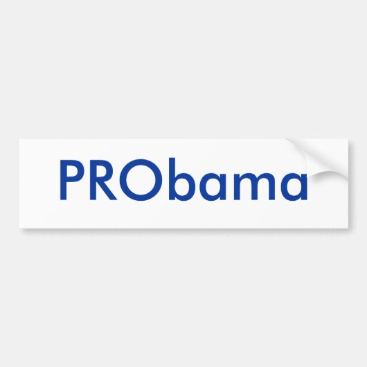 PRObama バンパーステッカー (正面)