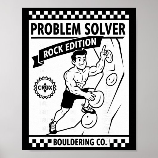 Problem Solver Rock Edition Climbing Wall Fun  ポスター (正面)