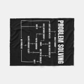 Problem Solving Chart Geek Nerd Computer Programme フリースブランケット (正面(横))