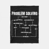Problem Solving Chart Geek Nerd Computer Programme フリースブランケット (正面)