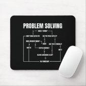 Problem Solving Chart Geek Nerd Computer Programme マウスパッド (マウス)