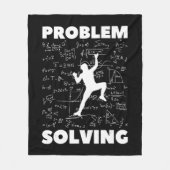 Problem Solving Climber Gift  Rock Climbing Boulde フリースブランケット (正面)