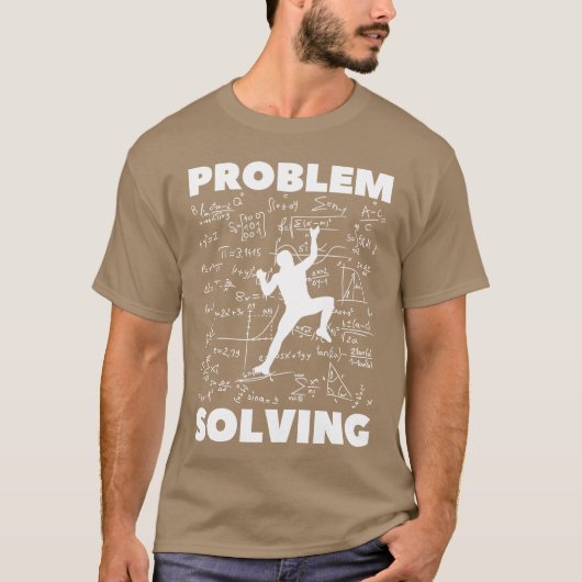 Problem Solving Climber Rock Climbing Tシャツ (正面)