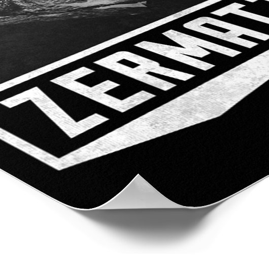 Problemhorn Zermatt Switzerland Skiing Holiday Mou ポスター (角)