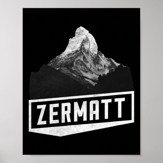 Problemhorn Zermatt Switzerland Skiing Holiday Mou ポスター (正面)