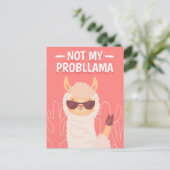 ProbLlamaポストカードなし ポストカード (スタンド正面)