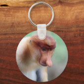 Proboscis monkey Labuk Bay Borneo キーホルダー (正面)