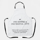 #PROBOXINGと#PROMARTIALARTS エプロン (正面)