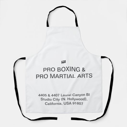 #PROBOXINGと#PROMARTIALARTS エプロン (正面)