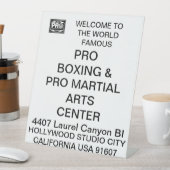 #PROBOXINGと#PROMARTIALARTS 台座サイン (インサイチュ)