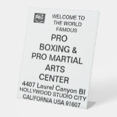 #PROBOXINGと#PROMARTIALARTS 台座サイン (正面)