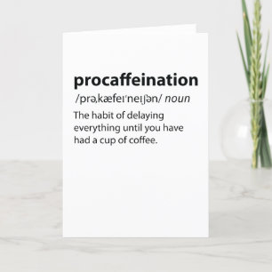 Procaffeinationディクおもしろいショナリ定義 シーズンカード