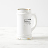 Procaffeinationディクおもしろいショナリ定義 ビールジョッキ (正面右)