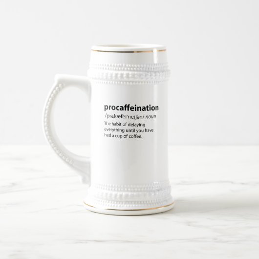 Procaffeinationディクおもしろいショナリ定義 ビールジョッキ (左)
