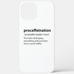 Procaffeinationディクおもしろいショナリ定義 iPhone 12 Pro Max ケース