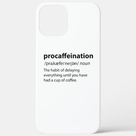 Procaffeinationディクおもしろいショナリ定義 Case-Mate iPhoneケース (裏面)