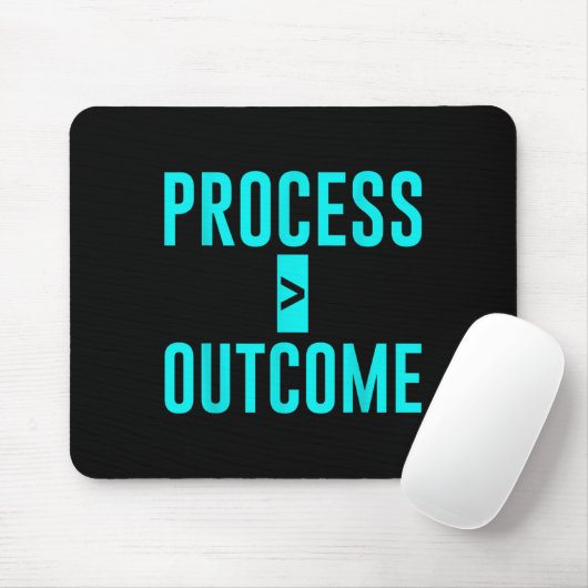 Process Greater Than Outcome Growth Mindset Motiva マウスパッド (マウス)