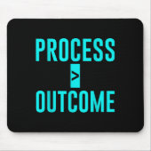 Process Greater Than Outcome Growth Mindset Motiva マウスパッド (正面)