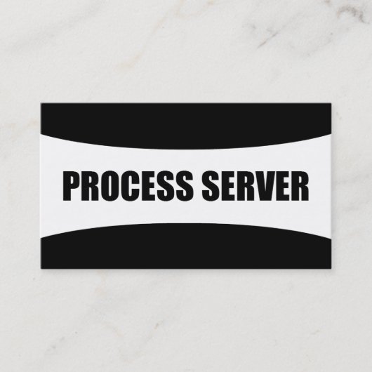 Process Server名刺 名刺 (正面)