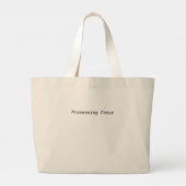 Processing Focus Minimalist Jumbo Tote Bag ラージトートバッグ (裏面)