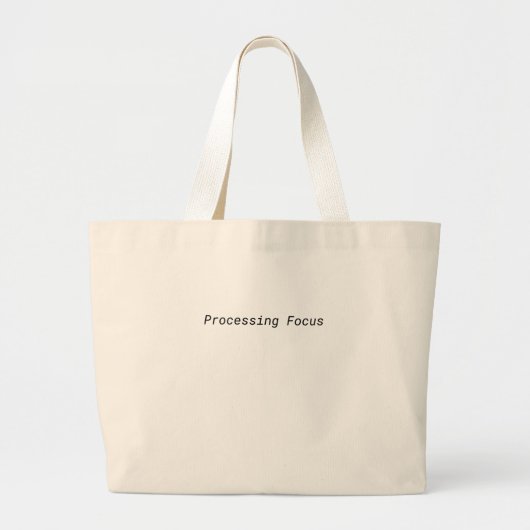 Processing Focus Minimalist Jumbo Tote Bag ラージトートバッグ (正面)