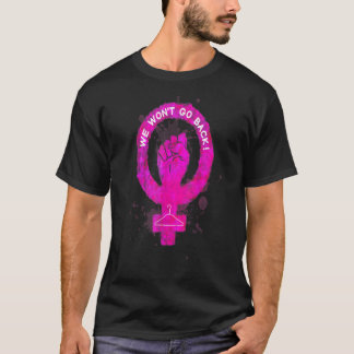 ProChoiceの女性金星シンボルに戻らない Tシャツ