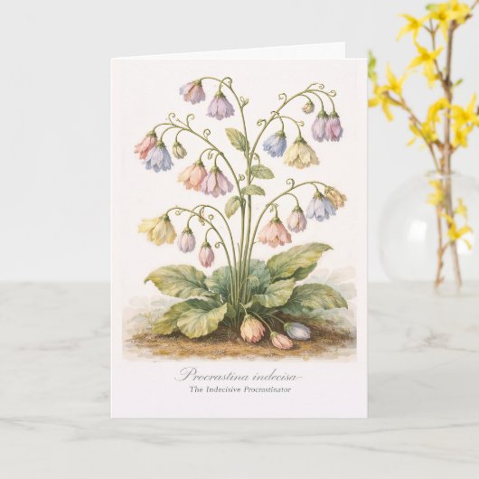 Procrastina indecisa The Indecisive Procrastinator カード (黄色い花)