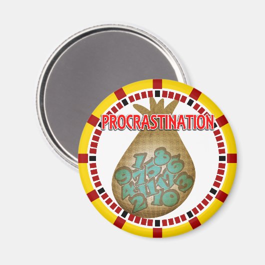 Procrastination is a Thief of Time マグネット (正面/裏面)