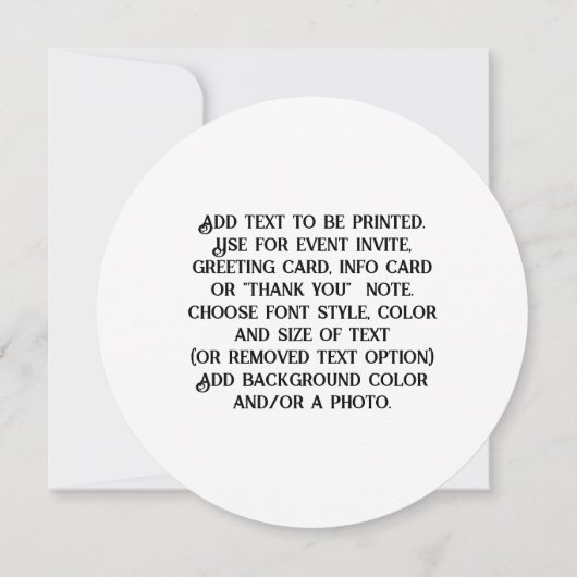 Procrastination is a Thief of Time 招待状 (裏面)