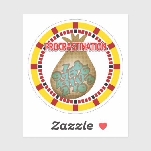 Procrastination is the Thief of Time シール (シート)